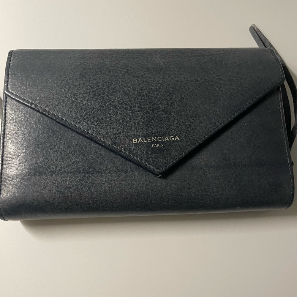 Balenciaga Wallet in Navy Blue